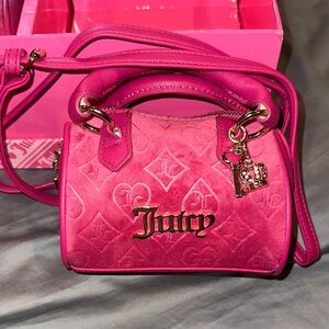 Juicy Couture Fuchsia Mini Bag with Gold Accents